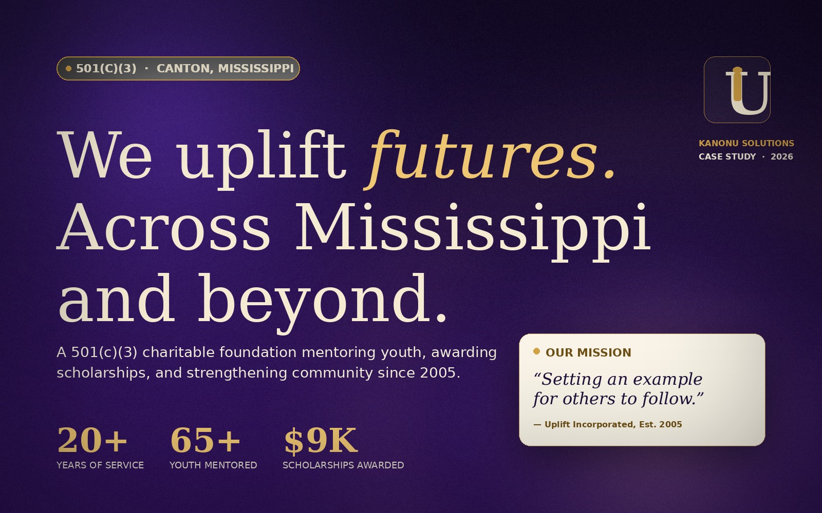 Uplift Incorporated — Brand Polish + Site Build